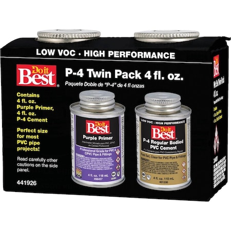 All-Source 4 Oz. Regular Bodied Purple PVC Cement 019532